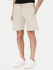 BOSS Szorty sportowe 50561500 Beżowy Regular Fit. Brązowe szorty męskie Boss, m, z bawełny. Za 429.99 zł.