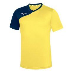 Koszulka Mizuno Team trad shukyu. Niebieskie t-shirty sportowe męskie Mizuno, s, bez ramiączek, do piłki nożnej. Za 114.50 zł.