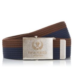 PASEK MĘSKI PAOLO PERUZZI PARCIANY BRĄZ PW-02-125 CM. Szare paski męskie bez wzorów. Za 34.00 zł.