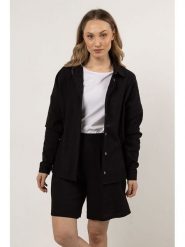 Awama Bluzka w kolorze czarnym rozmiar: L. Czarne bluzki damskie Awama, l, bez wzorów, bez kołnierzyka, bez ramiączek. Za 194.99 zł.