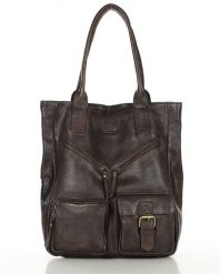Shopperka skórzana MARCO MAZZINI ciemny brąz vs31e. Shopper bag damskie bez wzorów, ze skóry, bez dodatków. Za 379.05 zł.