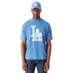 Koszulka Los Angeles Dodgers World Series. Niebieskie bluzki sportowe damskie New Era, l, z bawełny, bez kołnierzyka, bez ramiączek. Za 147.00 zł.