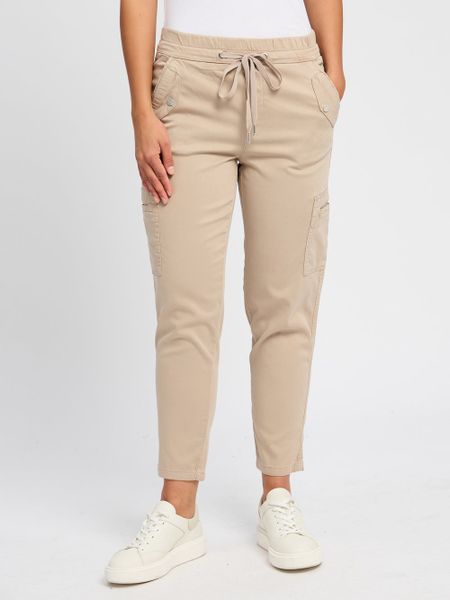Street One spodnie cargo - Bonny Kobiety Lyocell szary, 46-28. Szare spodnie materiałowe damskie Street One, bez wzorów, z lyocellu, klasyczne. Za 399.95 zł.