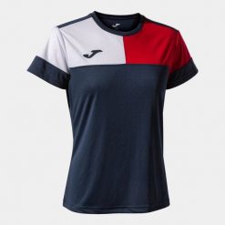 Damska koszulka Joma Navy-Red, S. Białe bluzki sportowe damskie Joma, s, bez kołnierzyka, bez ramiączek. Za 153.99 zł.