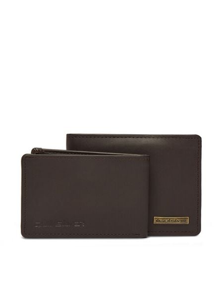 Quiksilver Portfel Gutherie EQYAA03960 Brązowy. Brązowe portfele męskie Quiksilver, bez wzorów, ze skóry. Za 179.99 zł.