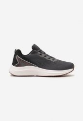 Szare Buty Sportowe na Grubej Podeszwie przed Kostkę Wiania. Szare buty sportowe na co dzień męskie Born2be, bez zapięcia. Za 89.99 zł.