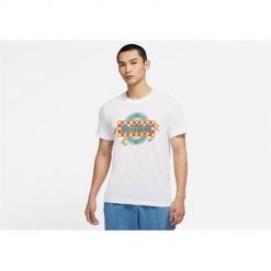 Koszulka sportowa męska Nike DN2903100. Białe t-shirty sportowe męskie Nike, m, z bawełny, bez ramiączek. Za 248.00 zł.