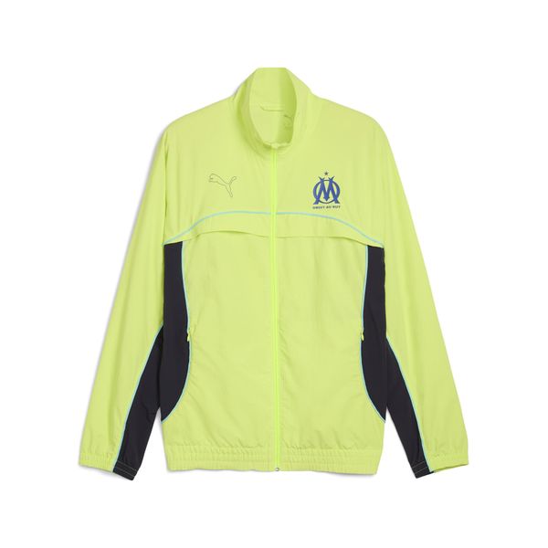 Męska kurtka FtblEssentials Cellerator Olympique Marsylia PUMA. Niebieskie kurtki męskie Puma, m, bez wzorów, sportowe, bez kaptura. Za 439.00 zł.