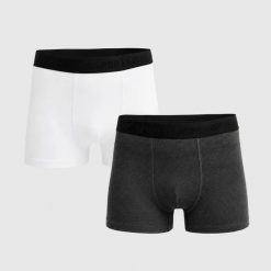 BOKSERKI MĘSKIE 4F 2PAK BIELIZNA MAJTKI XXL UBXSM022. Bokserki męskie 4f, bez wzorów, z bawełny. Za 52.00 zł.