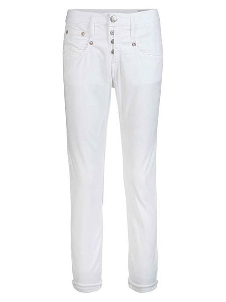 Herrlicher Spodnie w kolorze białym rozmiar: W29. Białe spodnie materiałowe damskie Herrlicher, bez wzorów, z materiału, klasyczne. Za 195.99 zł.