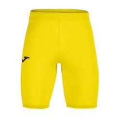 Spodenki piłkarskie termoaktywne Joma Brama Academy. Żółte szorty męskie Joma, bez kołnierzyka. Za 95.99 zł.