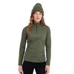 Spodnie narciarskie dla kobiet Protest Lullaby Softshell. Zielone spodnie materiałowe damskie Protest, bez wzorów, z dżerseju. Za 486.00 zł.