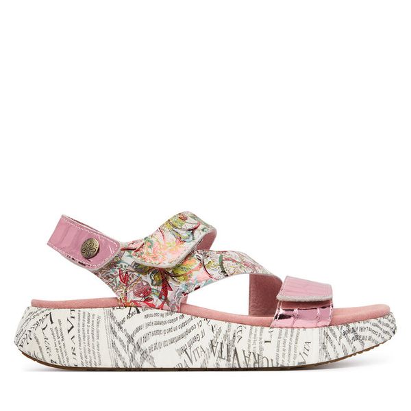 Sandały Laura Vita. Czerwone sandały damskie Laura Vita, bez wzorów, bez obcasa, na płaskiej podeszwie. Za 429.99 zł.