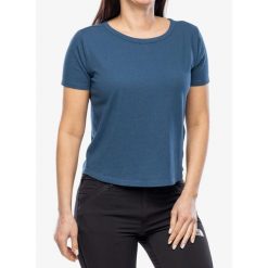 Koszulka bawełniana damska Royal Robbins Basecamp Boxy Tee. Niebieskie bluzki sportowe damskie ROYAL ROBBINS, bez wzorów, z bawełny, bez ramiączek. Za 181.99 zł.