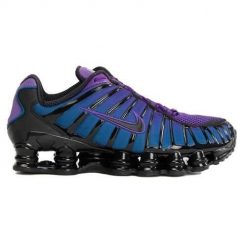 Buty do chodzenia męskie Nike Shox TL. Niebieskie buty sportowe na co dzień męskie Nike, z gumy, bez zapięcia, trekkingowe. Za 792.00 zł.