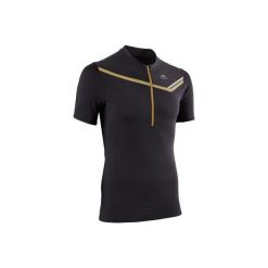 Koszulka do biegania krótki rękaw PERF TRAIL męska. Czarne t-shirty sportowe męskie KALENJI, m, z elastanu, bez ramiączek, do biegania. Za 79.99 zł.