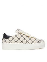 Elisabetta Franchi Sneakersy F4A9E0245 257 S Beżowy. Brązowe buty sportowe dziewczęce Elisabetta Franchi, bez wzorów, z materiału, bez zapięcia. Za 539.99 zł.