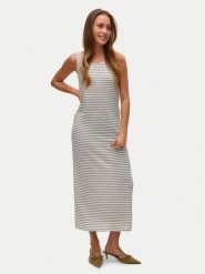 Vero Moda Sukienka codzienna Gina 10327658 Beżowy Regular Fit. Brązowe sukienki damskie Vero Moda, na co dzień, xs, bez wzorów, z syntetyku, bez kołnierzyka, bez ramiączek, proste. Za 109.99 zł.