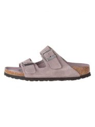 Birkenstock Skórzane klapki "Arizona" rozmiar: 36. Różowe klapki damskie Birkenstock, bez wzorów, z materiału, bez obcasa. Za 384.95 zł.