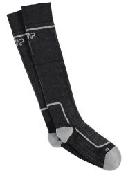CMP Skarpety trekkingowe w kolorze szaro-czarnym rozmiar: 39/42. Czarne skarpetki męskie CMP, bez wzorów, z wełny. Za 65.69 zł.