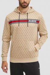 GUESS Beżowa bluza męska New Korbin, Rozmiar L. Brązowe bluzy bez kaptura męskie Guess, l. W wyprzedaży za 230.99 zł.