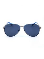 Polaroid Męskie okulary przeciwsłoneczne w kolorze srebrno-niebieskim rozmiar: 61. Niebieskie okulary przeciwsłoneczne męskie Polaroid, z tworzywa sztucznego. Za 121.99 zł.