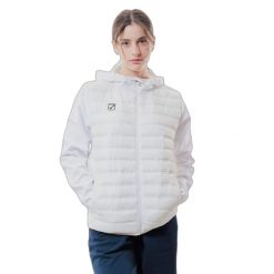 Damska kurtka z kapturem Givova Superior. Białe kurtki damskie Givova, bez wzorów, z puchu, z kapturem. Za 303.99 zł.
