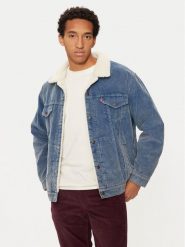 Levi's® Kurtka jeansowa Trucker A5784-0016 Niebieski Relaxed Fit. Niebieskie kurtki męskie m, bez wzorów, z bawełny, bez kaptura. Za 589.99 zł.