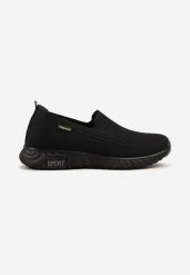 Czarne Buty Sportowe Wsuwane pod Kostkę z Miękką Cholewką Ravionae. Czarne buty sportowe na co dzień męskie Born2be, z jeansu, bez zapięcia. Za 79.99 zł.