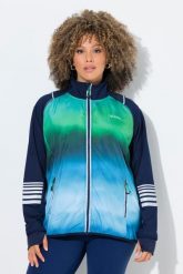Damskie Kurtka funkcjonalna 2 w 1 power stretch odpinane rękawy. Niebieskie kurtki damskie Ulla Popken, plus size, bez wzorów, z elastanu, bez kaptura. Za 389.99 zł.