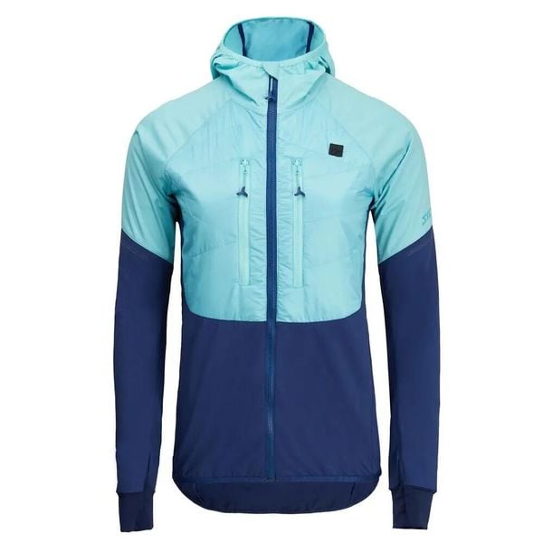 Bluza damska z kapturem Silvini Asprino. Niebieskie bluzy z kapturem damskie Silvini, s, z elastanu. Za 559.99 zł.
