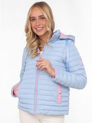 Zwillingsherz Kurtka pikowana 2w1 "Maritim" w kolorze błękitnym rozmiar: S. Niebieskie kurtki damskie Zwillingsherz, s, bez wzorów, bez kaptura. Za 305.29 zł.