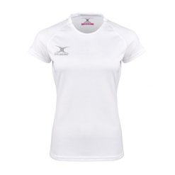 Koszulka damska Gilbert Eclipse. Białe bluzki sportowe damskie gilbert, m, z materiału, bez kołnierzyka, bez ramiączek. Za 150.00 zł.