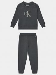 Calvin Klein Jeans Komplet sweter i spodnie materiałowe IN0IN00167 Szary Regular Fit. Szare spodnie dziewczęce Calvin Klein Jeans, z bawełny. Za 469.99 zł.