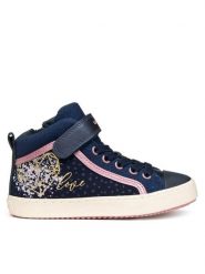 Geox Sneakersy J Kalispera J744GI 0DHNF C4423 M Granatowy. Niebieskie buty sportowe dziewczęce Geox, bez wzorów, z materiału, bez zapięcia. Za 179.99 zł.