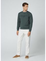 Hackett London Bluza w kolorze ciemnozielonym rozmiar: XL. Zielone bluzy bez kaptura męskie Hackett London, xl. Za 267.92 zł.