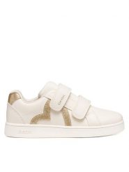 Geox Sneakersy J Eclyper Girl J66LRG 0BCKC C1M2X D Kremowy. Białe buty sportowe dziewczęce Geox, bez wzorów, ze skóry, bez zapięcia. Za 229.99 zł.