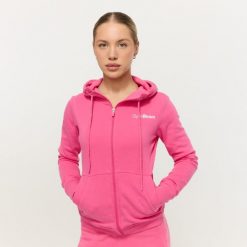 Bluza damska fitness z zamkiem Dragonfruit Limitless. Czerwone bluzy sportowe damskie GYMBEAM, l, z bawełny. Za 127.90 zł.