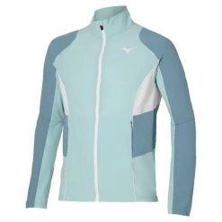 Kurtka z dresu Mizuno Shadow. Niebieskie kurtki męskie Mizuno, l, bez wzorów, z dresówki, eleganckie, bez kaptura. Za 386.90 zł.