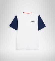 Koszulka męska Diadora SS CORE T-SHIRT T. Białe t-shirty męskie Diadora, l, bez wzorów, z materiału, bez kołnierzyka. Za 79.00 zł.