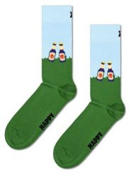 Happy Socks Skarpety w kolorze błękitno-zielonym rozmiar: 36-40. Niebieskie skarpetki męskie Happy Socks, bez wzorów, prążkowane. Za 30.99 zł.