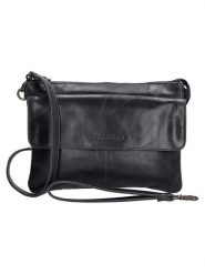 Micmacbags Skórzana torebka w kolorze czarnym - 23 x 16 x 4 cm rozmiar: onesize. Czarne torebki klasyczne damskie micmacbags, bez wzorów, z materiału, bez dodatków. Za 217.99 zł.