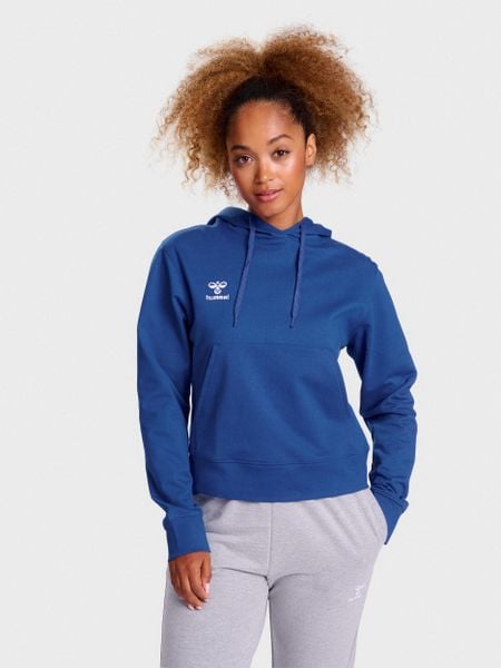 Bluza damska z kapturem Hummel Go 2.0. Szare bluzy sportowe damskie HUMMEL, xl, z bawełny. Za 233.75 zł.