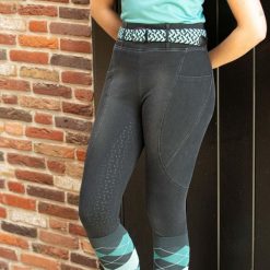 Damskie legginsy jeździeckie z pełną przyczepnością Harry's Horse Trendy. Czarne legginsy damskie HARRYS HORSE, s, bez wzorów, z bawełny, z podwyższonym stanem, do jazdy konnej. Za 211.00 zł.