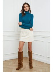 So Cachemire Golf "Empoli" w kolorze morskim rozmiar: M. Niebieskie golfy damskie So Cachemire, m, bez wzorów, z kaszmiru, bez ramiączek. Za 139.20 zł.