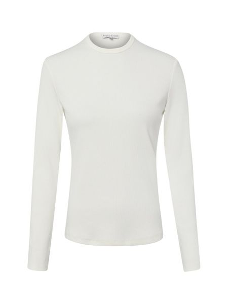 Marie Lund koszulka z długim rękawem Kobiety Bawełna biały, M. Białe t-shirty damskie Marie Lund, m, bez wzorów, z bawełny, bez kołnierzyka. Za 99.95 zł.