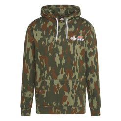 Bluza z kapturem Ellesse Primero Camo - Mężczyźni. Zielone bluzy z kapturem męskie Ellesse, m, z bawełny. Za 233.90 zł.