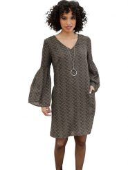 Heine Sukienka w kolorze brązowym rozmiar: 40. Brązowe sukienki damskie Heine, na co dzień, bez wzorów, bez kołnierzyka, bez ramiączek, midi, proste. Za 74.11 zł.