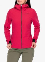 Kurtka softshell damska La Sportiva Descender Storm Jacket. Czerwone kurtki damskie La Sportiva, m, bez wzorów, z polaru, bez kaptura. Za 934.99 zł.