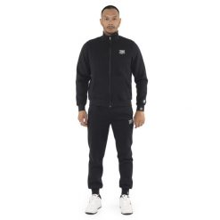 Bluza wygodny z bawełna z zamek błyskawiczny na co dzień. Czarne bluzy sportowe męskie LEONE 1947 APPAREL, bez wzorów, z bawełny, sportowe, bez kołnierzyka, bez ramiączek. W wyprzedaży za 224.31 zł.